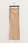 BASERANGE brigg ribbed skirt SKBR-RIB-SP22 COCHLEA (SKBR-RIB-WI21) beige